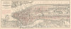 Historic Map : Blair Temperance Saloon Map of New York City, 1888, Vintage Wall Art