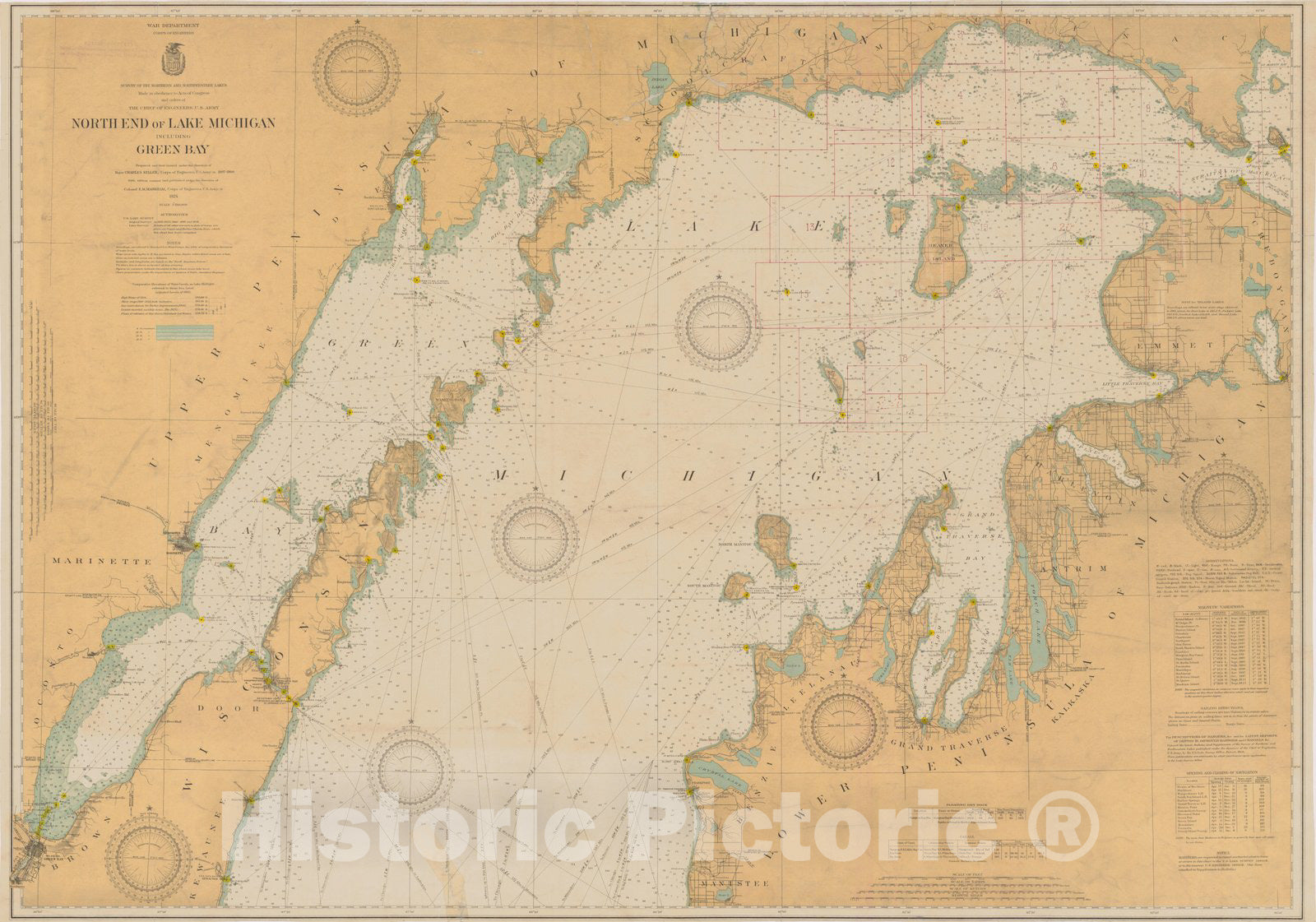 Lake Michigan Marine Map OceanGrafix Nautical Chart 14901 Lake