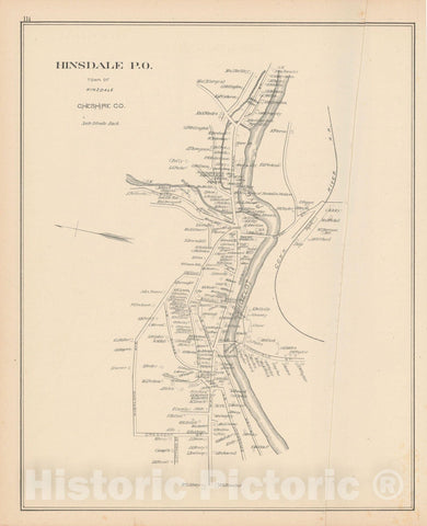 Historic Map : Hinsdale 1892 , Town and City Atlas State of New Hampshire , Vintage Wall Art