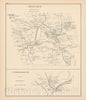 Historic Map : Newport 1892 , Town and City Atlas State of New Hampshire , Vintage Wall Art