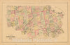 Historic Map : Atlas State of Maine, Timber Lands Number 3 1894-95 , Vintage Wall Art
