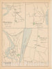 Historic Map : Canton & Enfield & Glastonbury & Rocky Hill 1893 , Town and City Atlas State of Connecticut , Vintage Wall Art