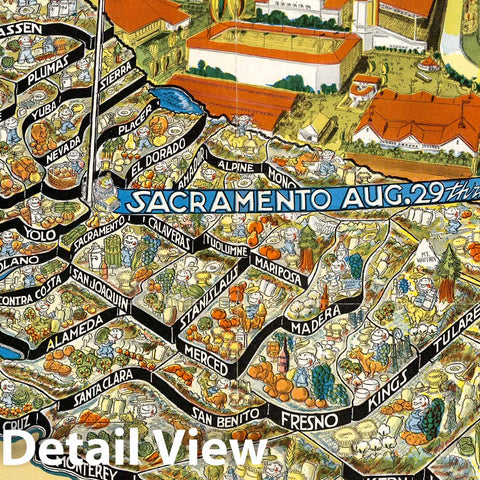 Historic Map : California State Fair. 1941 - Vintage Wall Art