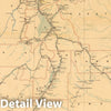 Historic Map : Post route map of the state of Utah, 1900 - Vintage Wall Art