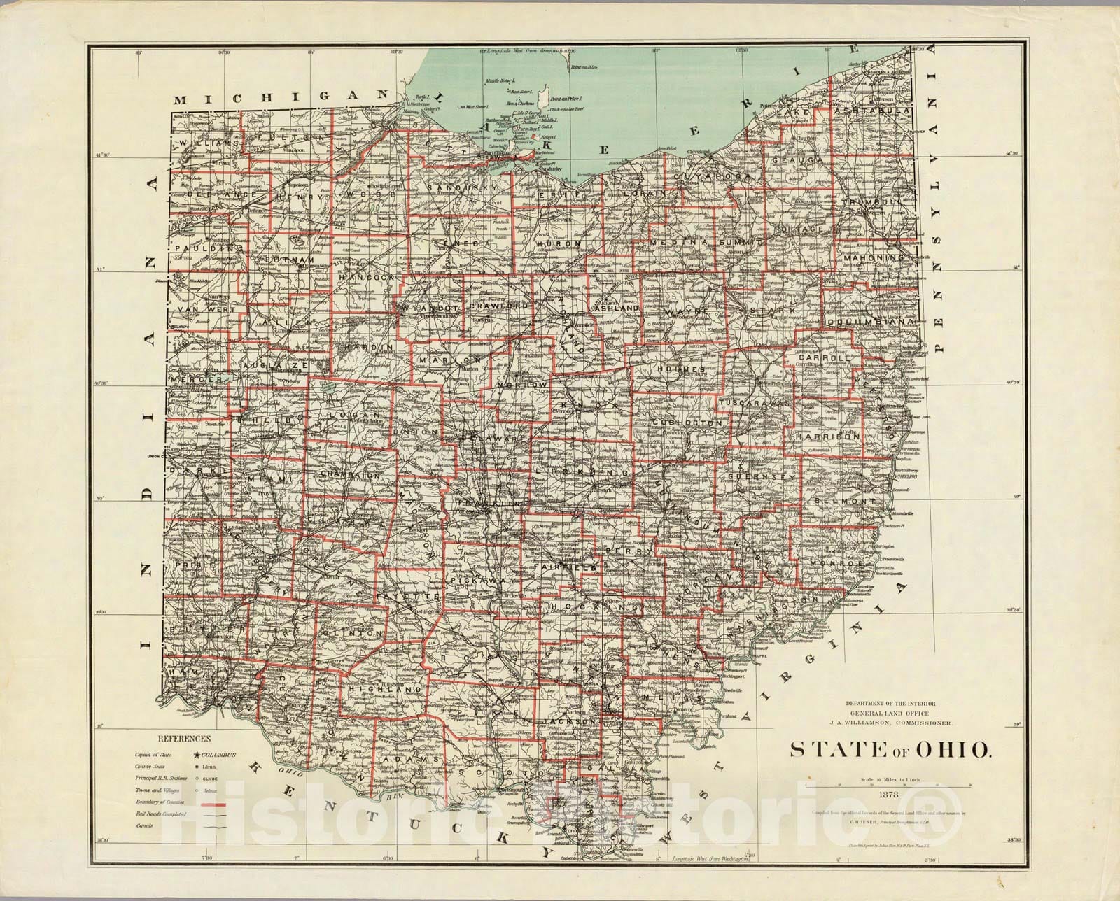 Historic Map : Department of The Interior General Land office Map - St ...
