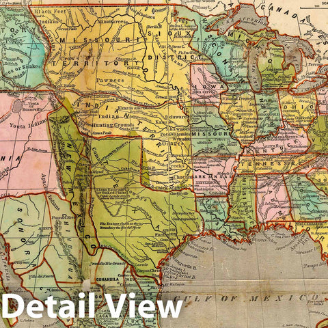 Historic Map : Map of The United States, Mexico, Oregon, Texas, The Californias, 1846 v1