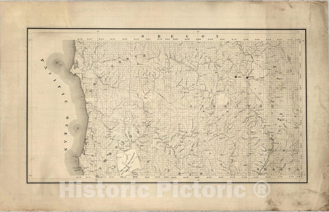 Historic Map : State Engineer's Map of Northern California, Northern California, Del Norte County (sheet 1) 1884 - Vintage Wall Art