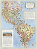 Historic Map - Pictorial Map of the Americas featuring the Pan American Highway, 1945, - Vintage Wall Art