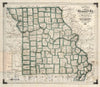 Historic Map : Map of the State of Missouri, 1865 v2 - 30in x 24in