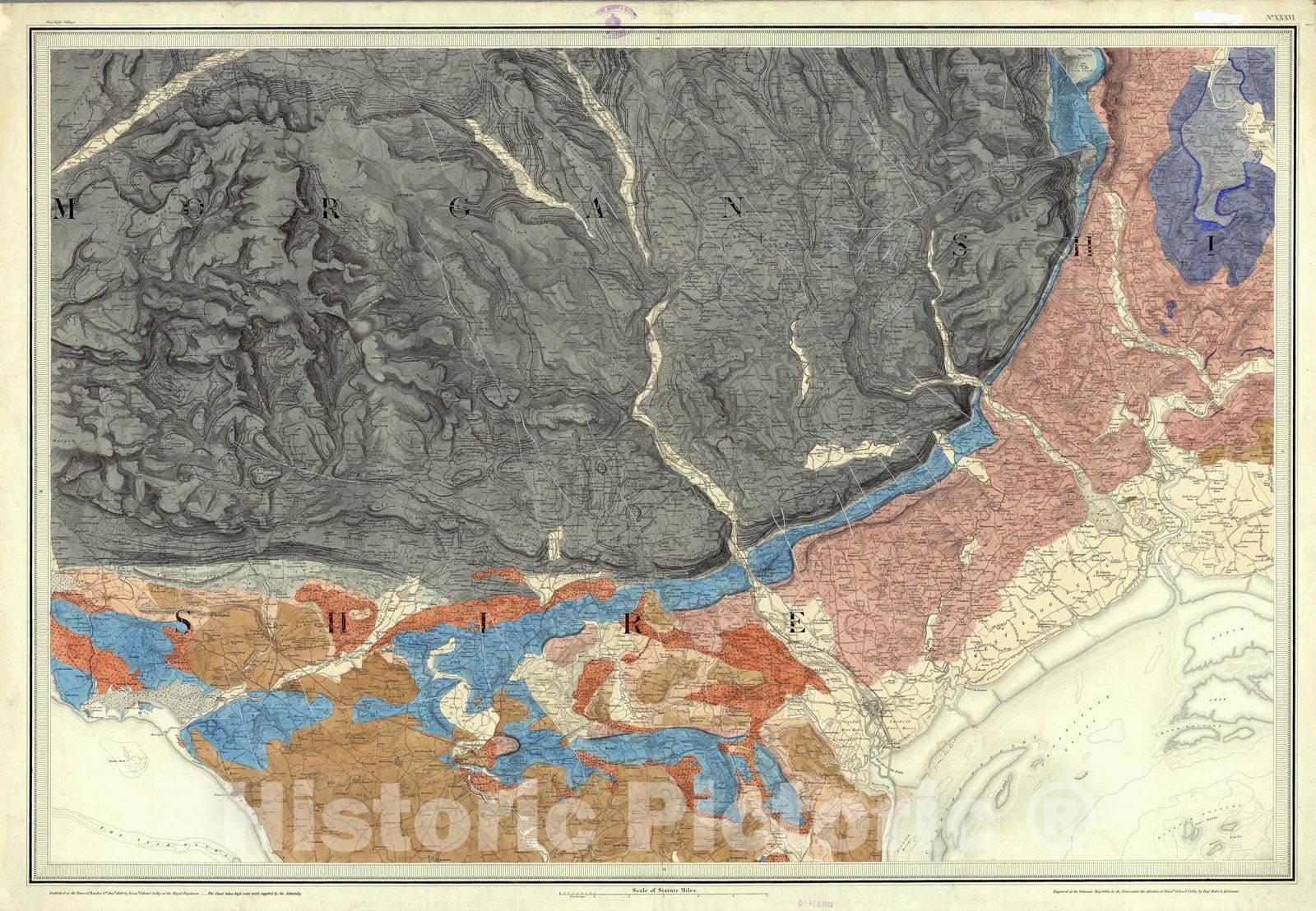 historic-map-geologic-atlas-map-36-cardiff-1856-vintage-wall-ar