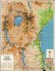 Historic Map : Wall Map, East Africa - Physical-Political 1962 - Vintage Wall Art