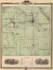 Historic Map : 1875 Map of Cerro Gordo County, State of Iowa. - Vintage Wall Art
