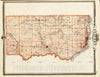 Historic Map : 1875 Map of Clinton County, State of Iowa. - Vintage Wall Art