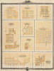 Historic Map : 1875 Lineville, Derby, Glidden, Ames, Conway, Pulaski, Lenox, Melrose, Drakeville, State of Iowa. - Vintage Wall Art