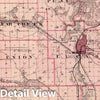 Historic Map : 1875 Map of Johnson County, State of Iowa. - Vintage Wall Art