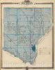 Historic Map : 1875 Map of Des Moines County, State of Iowa. - Vintage Wall Art