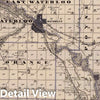 Historic Map : 1875 Map of Black Hawk County, State of Iowa. - Vintage Wall Art