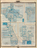 Historic Map : 1875 Plans of Mt. Plessant, Toledo, Wapello and Tama City, State of Iowa. - Vintage Wall Art