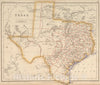 Historic Map : National Atlas - 1857 State Of Texas. - Vintage Wall Art