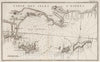 Historic Map : France, Hyeres-Islands , France 1764 Carte des isles d'Hieres. Croisey s[culp.] , Vintage Wall Art