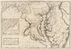 Historic Map : 1795 State of Maryland. - Vintage Wall Art
