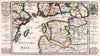 Historic Map : Baltic Region 1716 Der Nordischen Konigreiche Sud-Oost Theil , Vintage Wall Art
