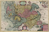Historic Map : Germany, Schleswig , Germany Dvcatvs Sleswici Pars Meridionalis, 1665 Atlas , Vintage Wall Art