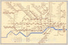 Historic Map : Underground Lines. Number 1, 1941, 1941 Vintage Wall Art
