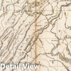 Historic Map : United States, Maryland, Carte des montagnes coupees par des rivieres, 1827 , Vintage Wall Art