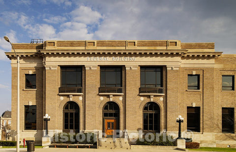 Photo - Exterior, Federal Building, Grand Island, Nebraska- Fine Art Photo Reporduction
