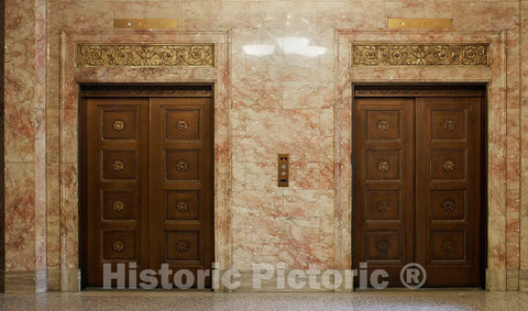 Photo - Lobby, U.S. Courthouse, Toledo, Ohio- Fine Art Photo Reporduction