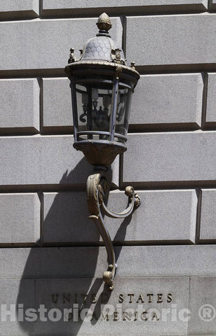 Photo - Exterior lamp Detail, Federal Building, San Francisco, California- Fine Art Photo Reporduction
