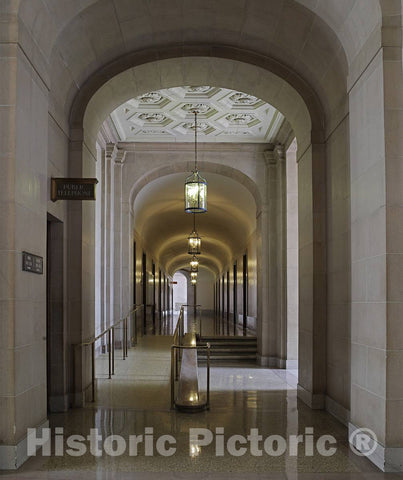 Photo - Hallway, Federal Building, San Francisco, California- Fine Art Photo Reporduction