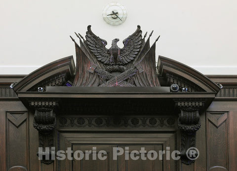 Photo - Lobby detail, Federal Building and U.S. Courthouse, Providence, Rhode Island- Fine Art Photo Reporduction