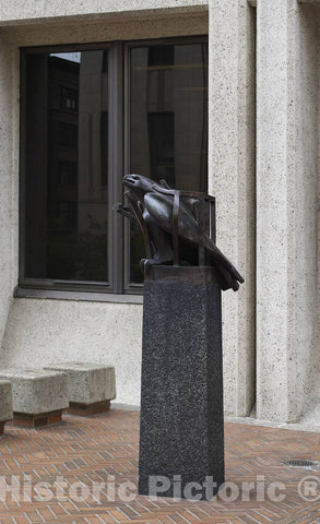 Photo - Sculpture Freedom at The Jackson Federal Building, Seattle, Washington- Fine Art Photo Reporduction