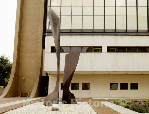 Photo - Sculpture Force One: Consciousness is Crucial, Front Plaza, Richard H. Poff U.S. Courthouse and Federal Building, Roanoke, Virginia- Fine Art Photo Reporduction