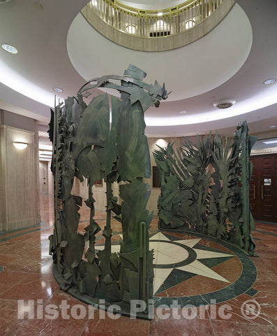 Photo - Sculpture Metamorphosis Main Lobby at Mitchell H. Cohen U.S. Courthouse, Camden, New Jersey- Fine Art Photo Reporduction