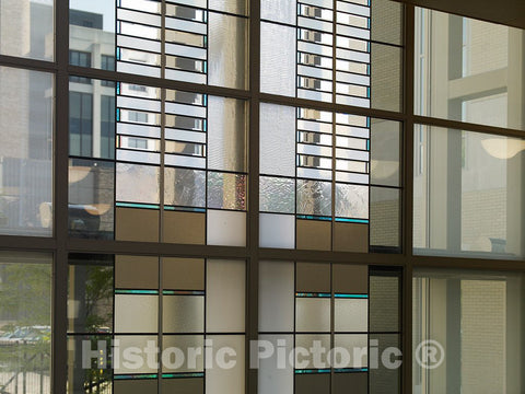 Photo- Untitled glass windows at Federal Building and U.S. Courthouse, Erie, Pennsylvania 2 Fine Art Photo Reproduction