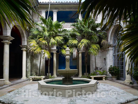Photo- Courtyard, David W. Dyer Federal Building and U.S. Courthouse, Miami, Florida 1 Fine Art Photo Reproduction
