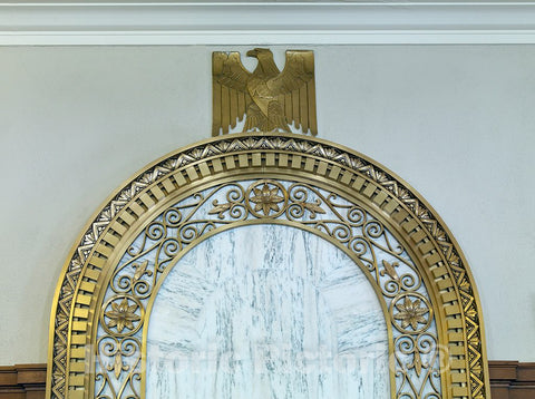 Photo - Courtroom Detail, William J. Nealon Federal Building and U.S. Courthouse, Scranton, Pennsylvania- Fine Art Photo Reporduction