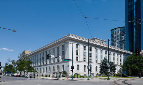 Photo - Exterior, Federal Building and U.S. Custom House, Denver, Colorado- Fine Art Photo Reporduction
