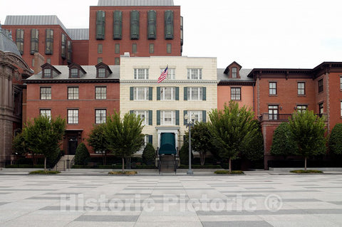 Photo- Front Exterior, Blair House, Located Across from The White House, Washington, D.C. 1 Fine Art Photo Reproduction