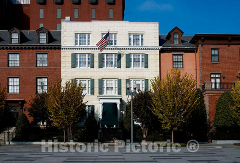 Photo- Front Exterior, Blair House, Located Across from The White House, Washington, D.C. 2 Fine Art Photo Reproduction