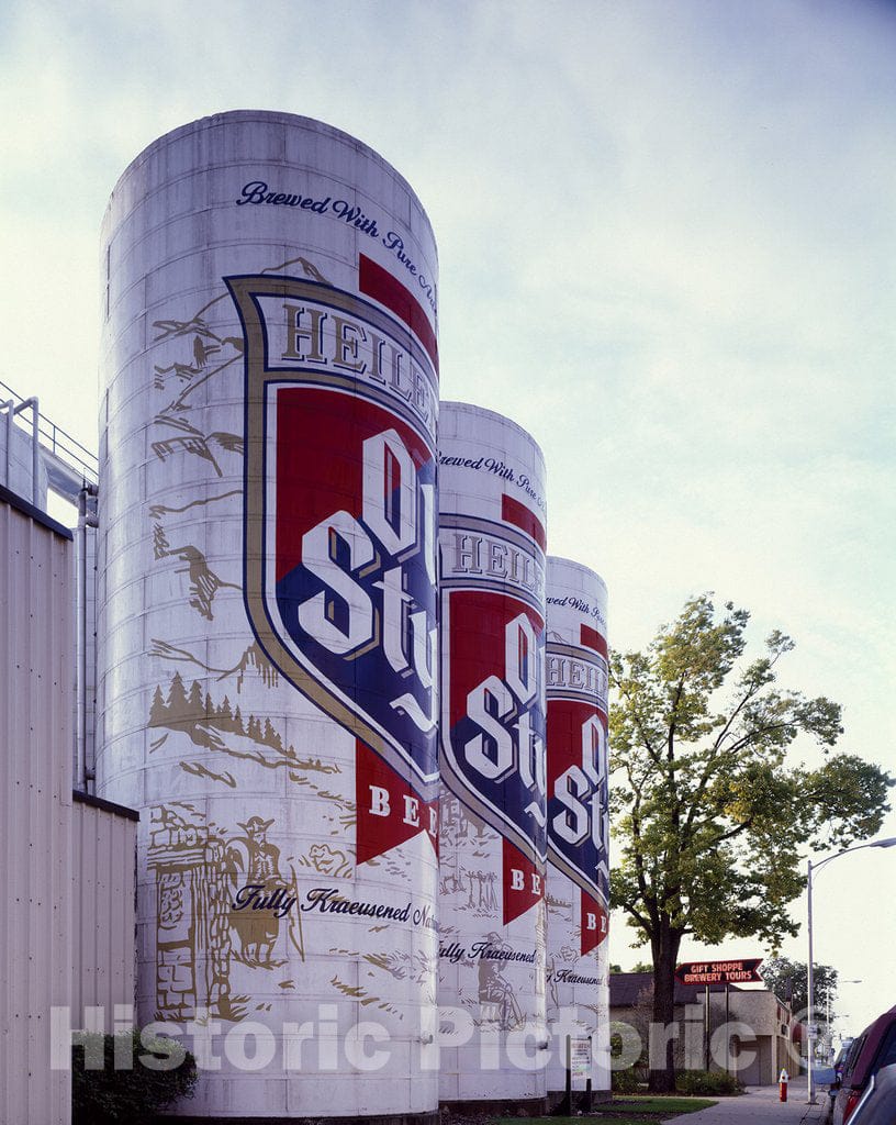 La Crosse, WI Photo - The World's Largest Six-Pack Tanks at The G. Heilemann Brewing Company, La Crosse, Wisconsin