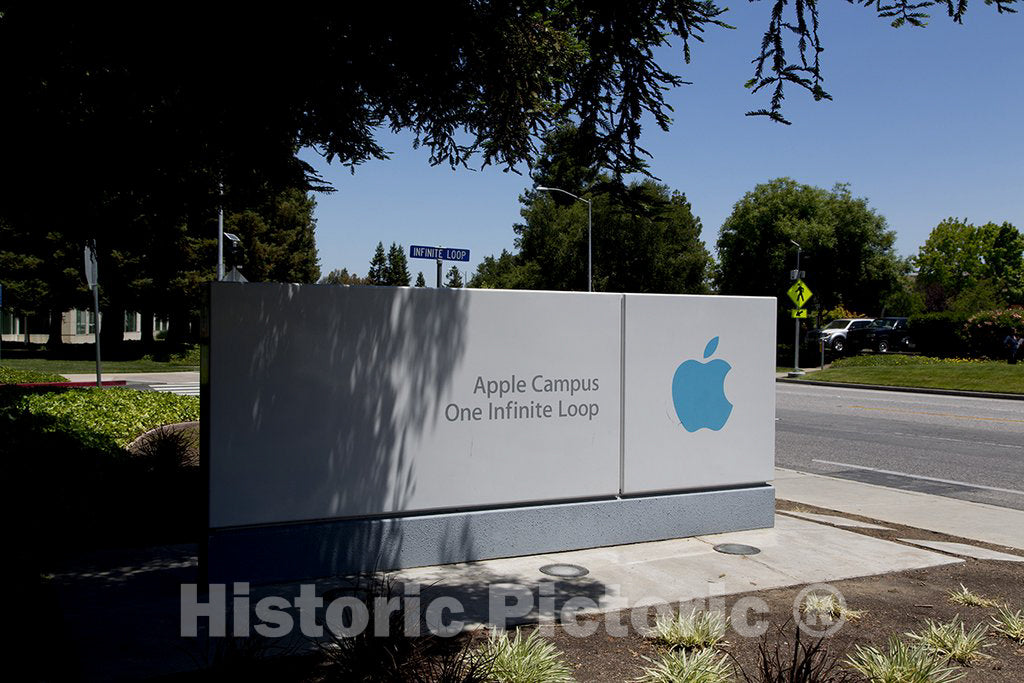 Cupertino, CA Photo - Apple Campus Sign, One Infinite Loop, Cupertino, California