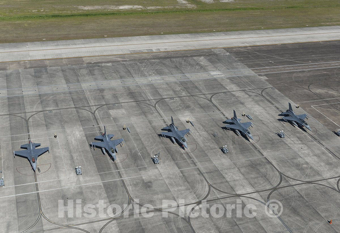 Pasadena, TX Photo - U.S. Air Force Jets on The Tarmac at Ellington Airport-