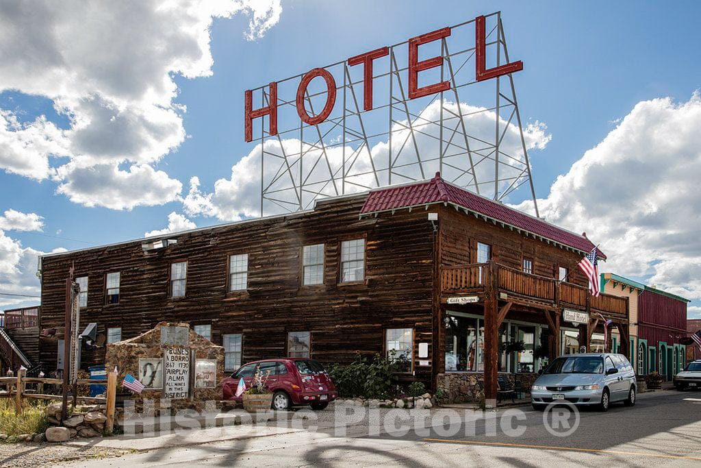 Photo - The Hand Hotel in Fairplay, Colorado, Built in 1931 by Jake and Jessie Hand and was furnished with Western and Indian Memorabilia- Fine Art Photo Reporduction