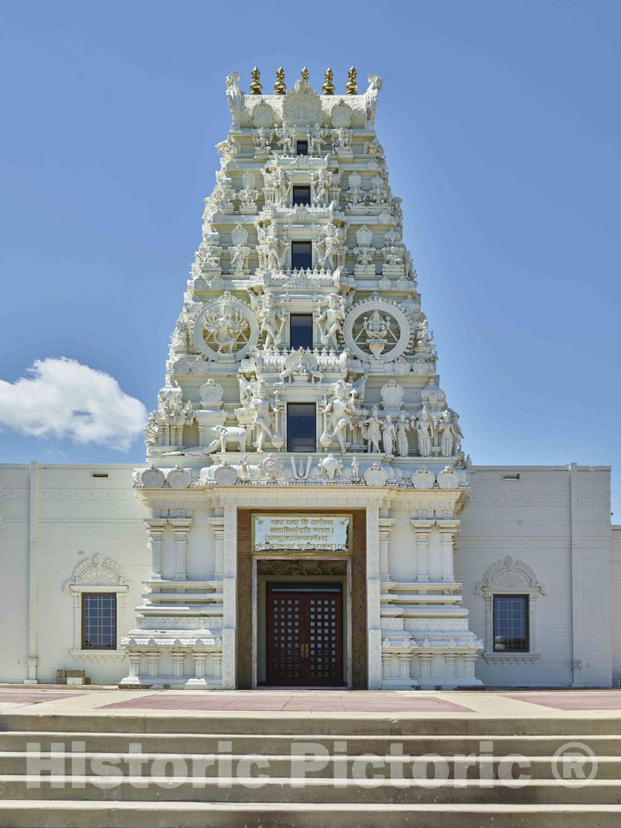 Photo- The Hindu Temple and Cultural Center, Near The Town of Madrid in Boone County, Iowa 1 Fine Art Photo Reproduction