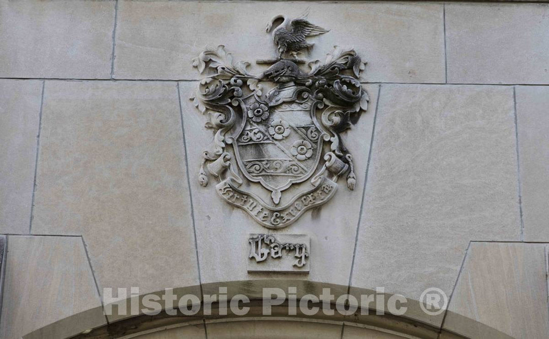 Photo - Detail of The Cary Quadrangle Building, The Largest Residence Hall on The Purdue University Campus in West Lafayette, Indiana- Fine Art Photo Reporduction
