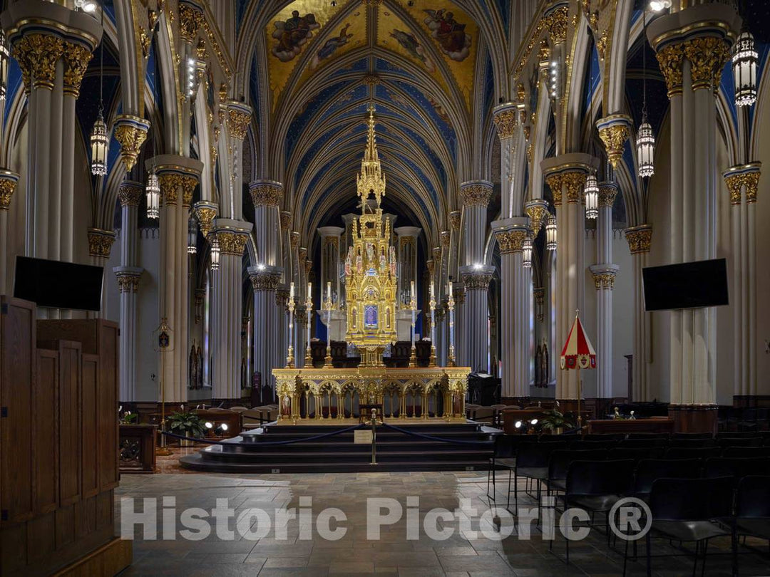 Photograph - Part of The Sanctuary of The Basilica of The Sacred Heart, one of Two Signature Buildings at The University of Notre Dame, America's Best-Known Roman Catholic University 7